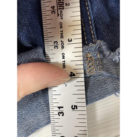 Soho New York & Company Shorts Womens 14 Denim Frayed Hem Jean Casual Stretch - Picture 6 of 11